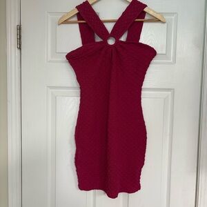 Rolla‎ Coster Pink Textured Halter Dress Size Medium